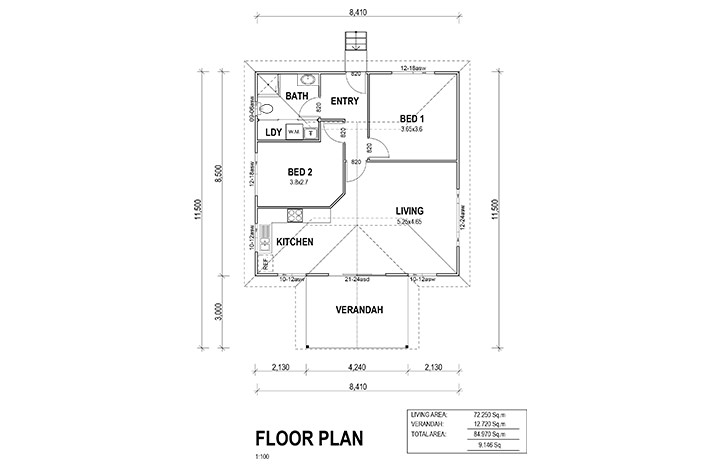 Casa Bianca Floor Plan